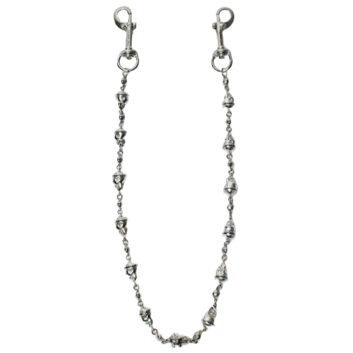 Starchain World Silver Skull Wallet Chain - No Stones