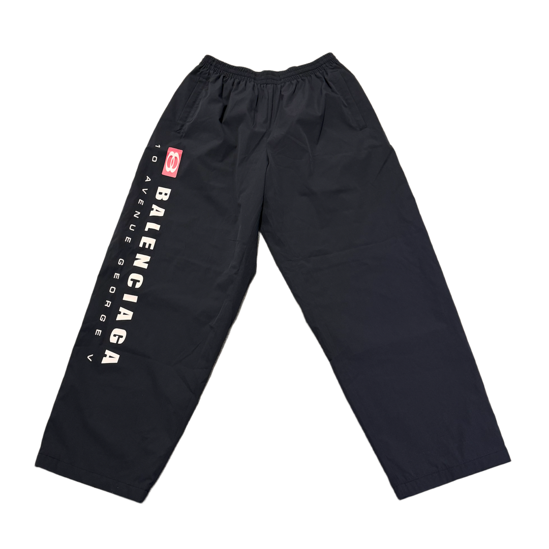 Balenciaga '10 Avenue George V' Black Baggy Pants