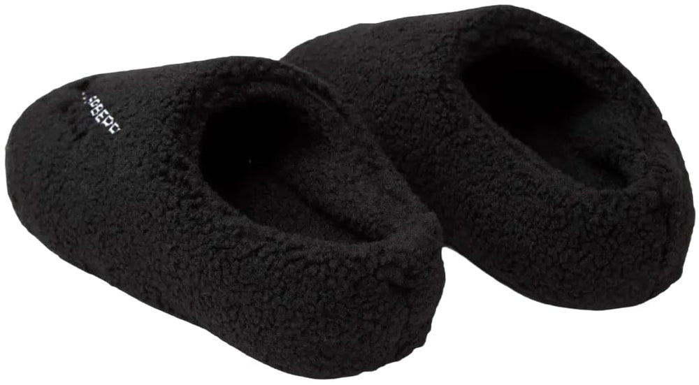 Gold+Vintage Raspberry Hills 'Black Fleece' Slippers