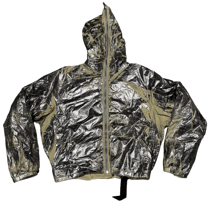 Rick Owens DRKSHDW Sealed Windbreaker Palladium Foil Light Nylon
