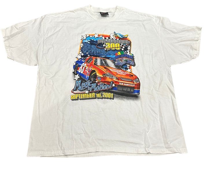 Nascar 'Magic Mile' White Vintage Tee