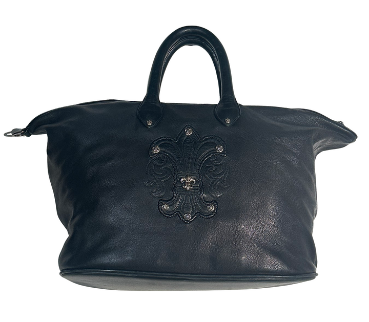 Chrome Hearts 'Fleur De Lis' Black Tote Bag