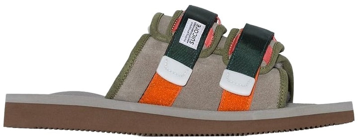 Suicoke 'Grey Green Orange' Slides