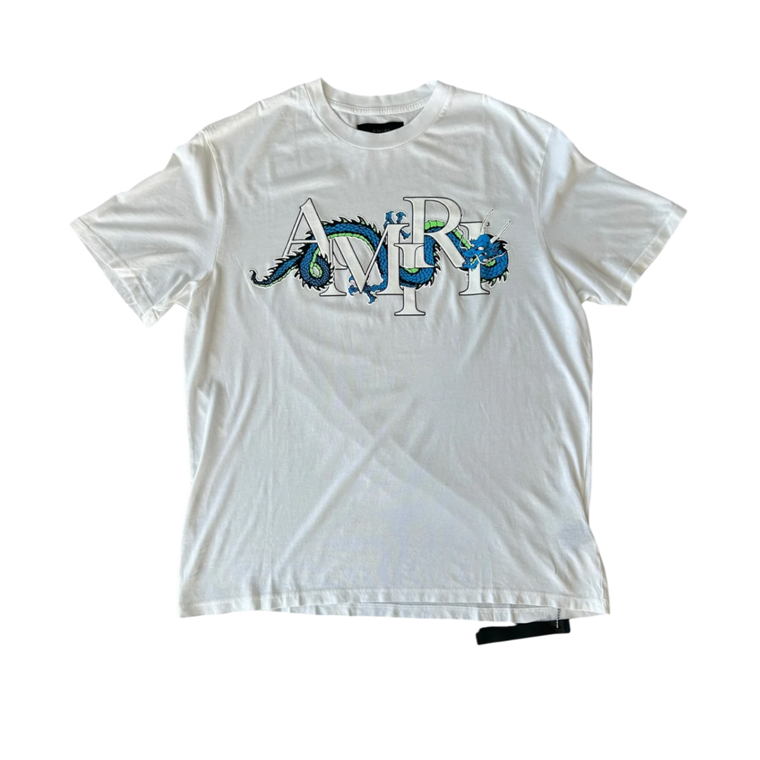 Amiri 'CNY Dragon' White Tee