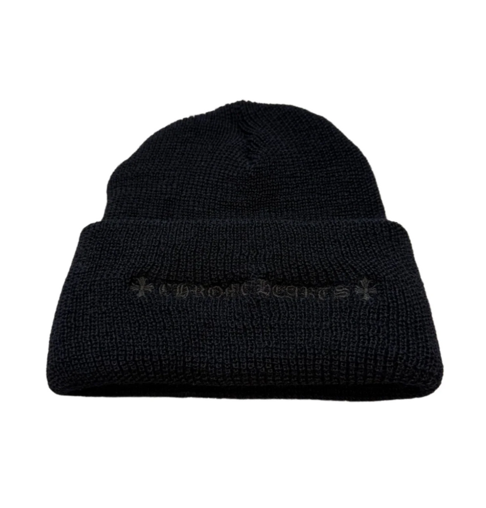 Chrome Hearts 'Plus Cross' Black Beanie