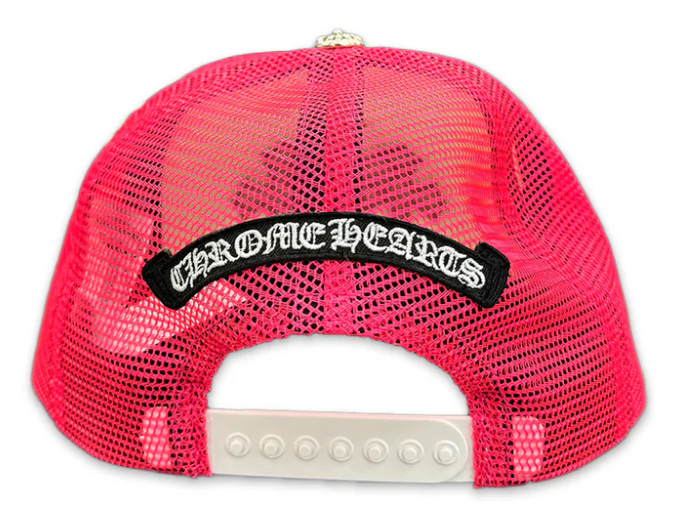 Chrome Hearts 'Hot Pink' Cemetery Trucker Hat