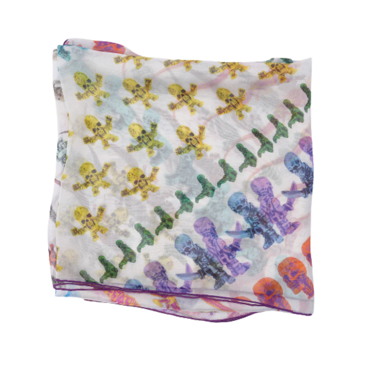 Chrome Hearts 'Foti Silk Multi Color Motif' Scarf