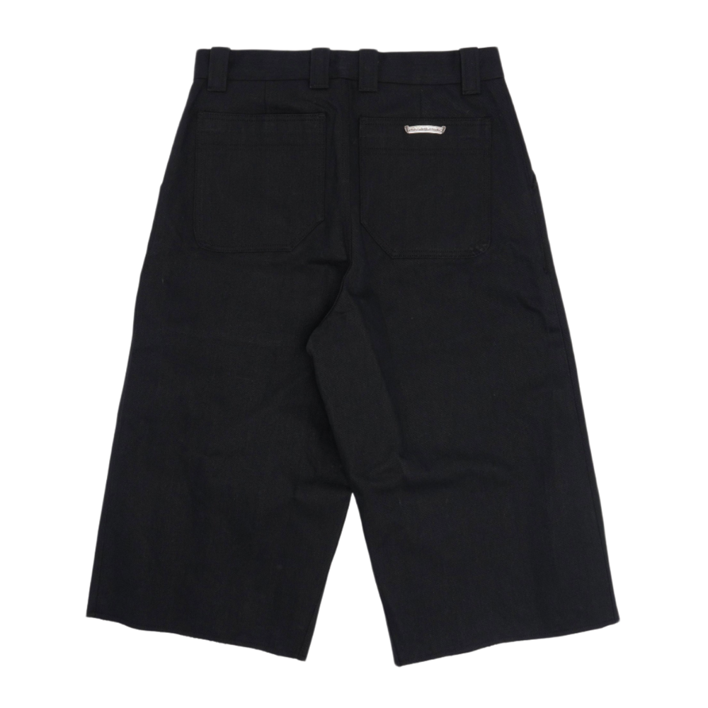 Chrome Hearts 'KS Cut' Black Selvedge Denim Shorts