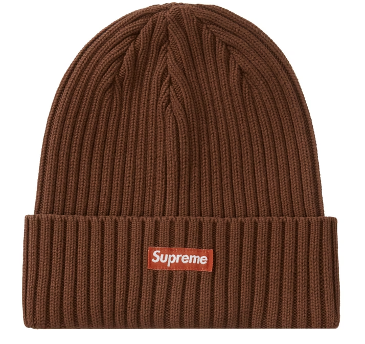 Supreme Overdyed Beanie Brown