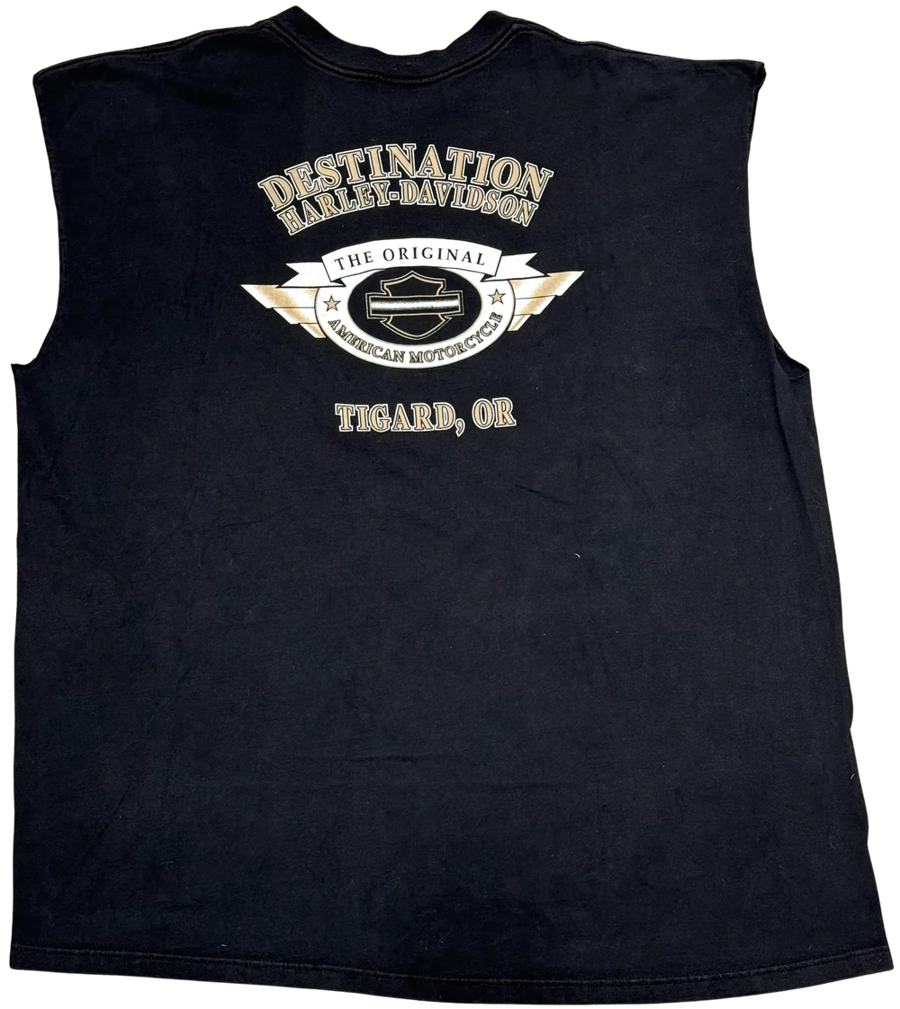 Harley Davidson 'Tigard' Vintage Cutoff Tee