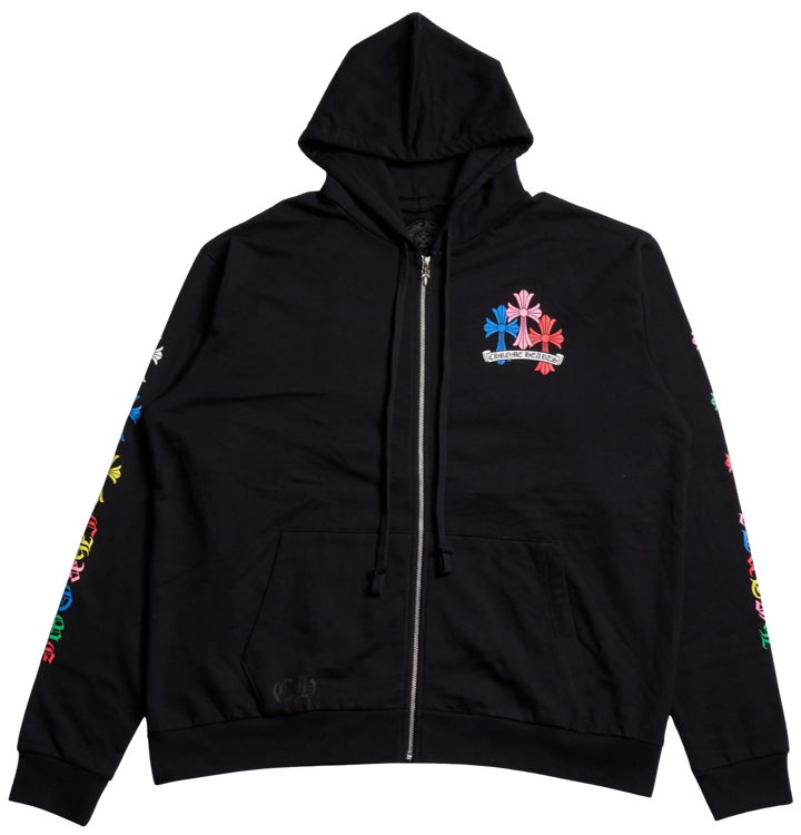 Chrome Hearts 'Multi Color Cross' Cemetary Zip Up Hoodie