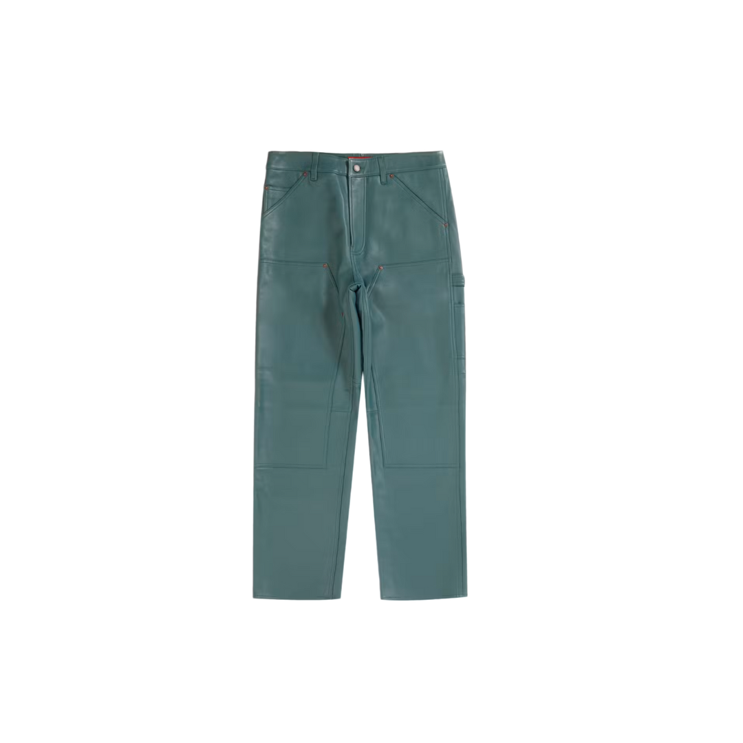Supreme 'Green' Leather Double Knee Pant