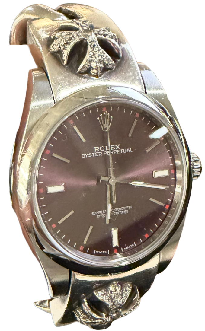 Chrome Hearts 'Grape Dial' Oyster Perpetual Rolex