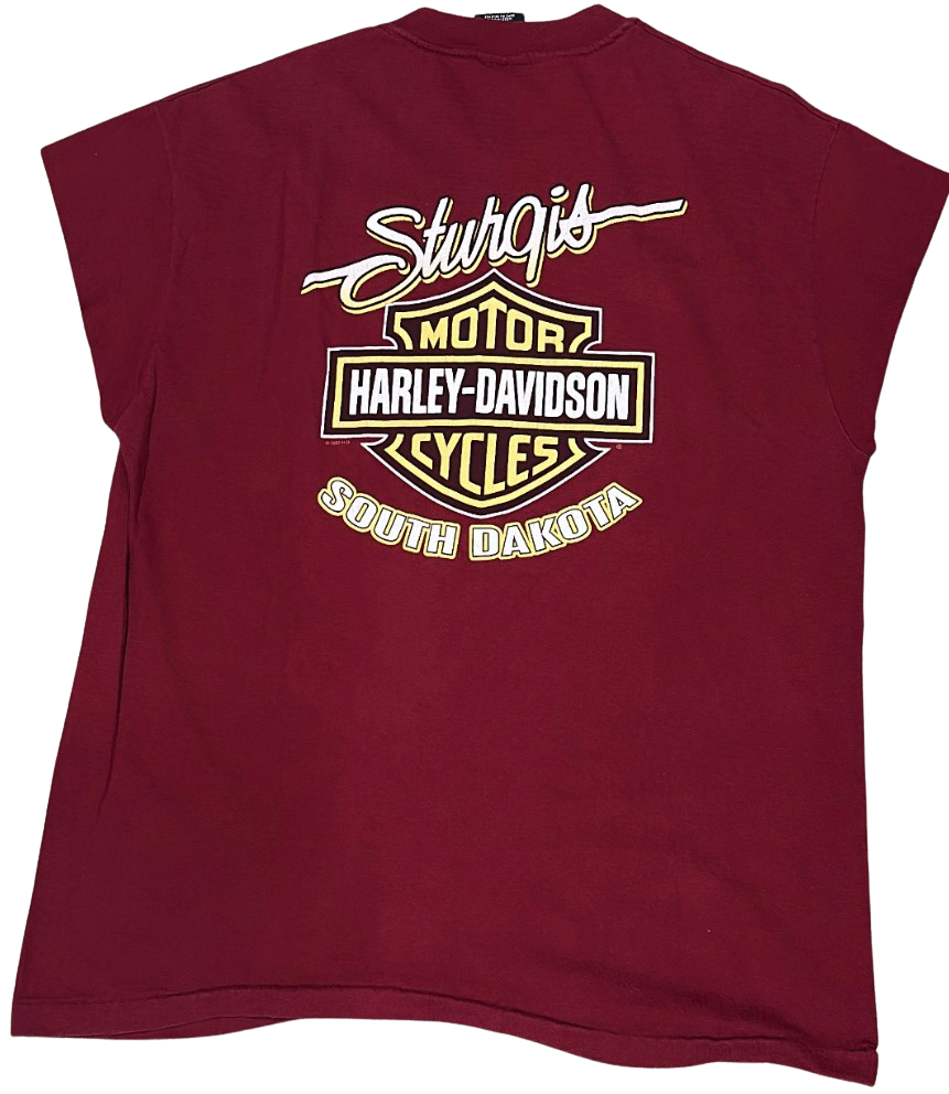 Harley Davidson 'Sturgis, South Dakota 57th Anniversary' 1997 Vintage Cutoff Tee