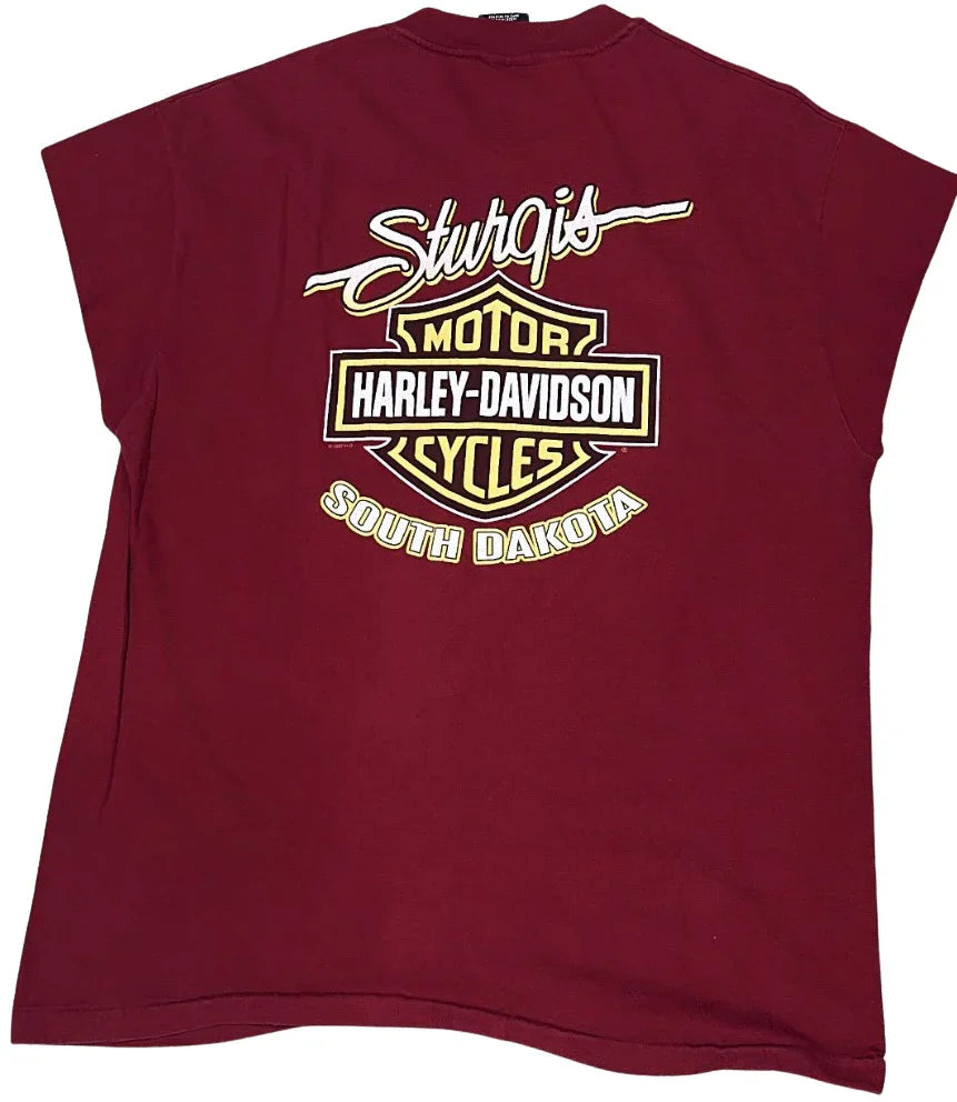 Harley Davidson 'Sturgis, South Dakota 57th Anniversary' 1997 Vintage Cutoff Tee