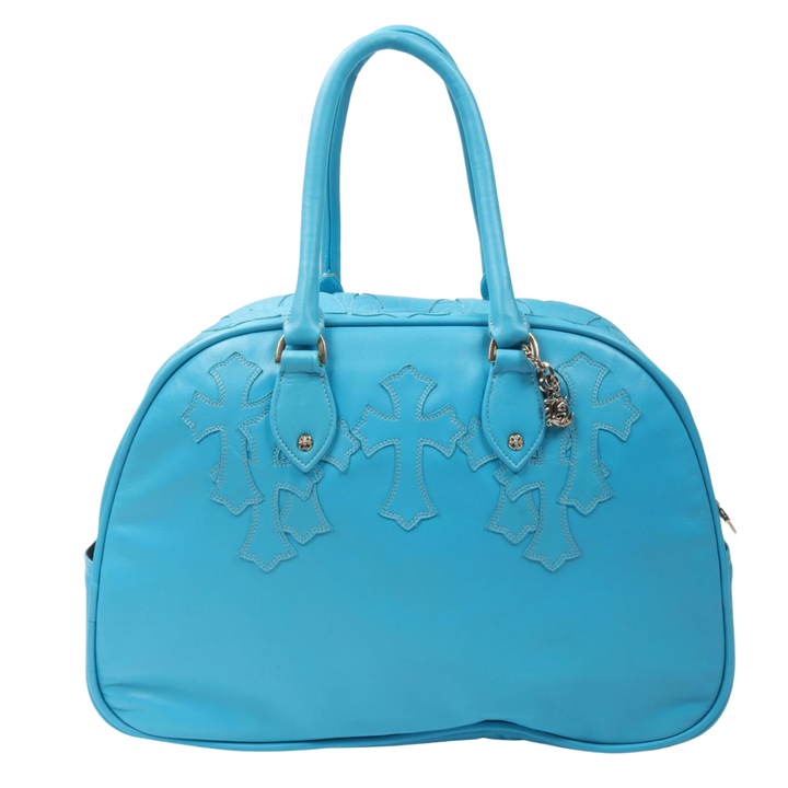 Chrome Hearts 'Fleur Cross' Leather Patch Bowling Bag