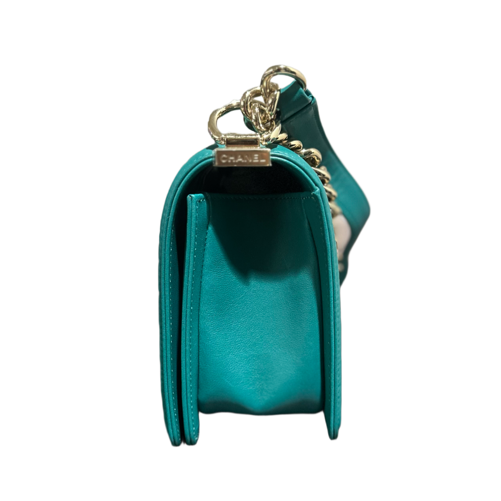 Chanel 'Turquoise' Boy Flap Medium Bag
