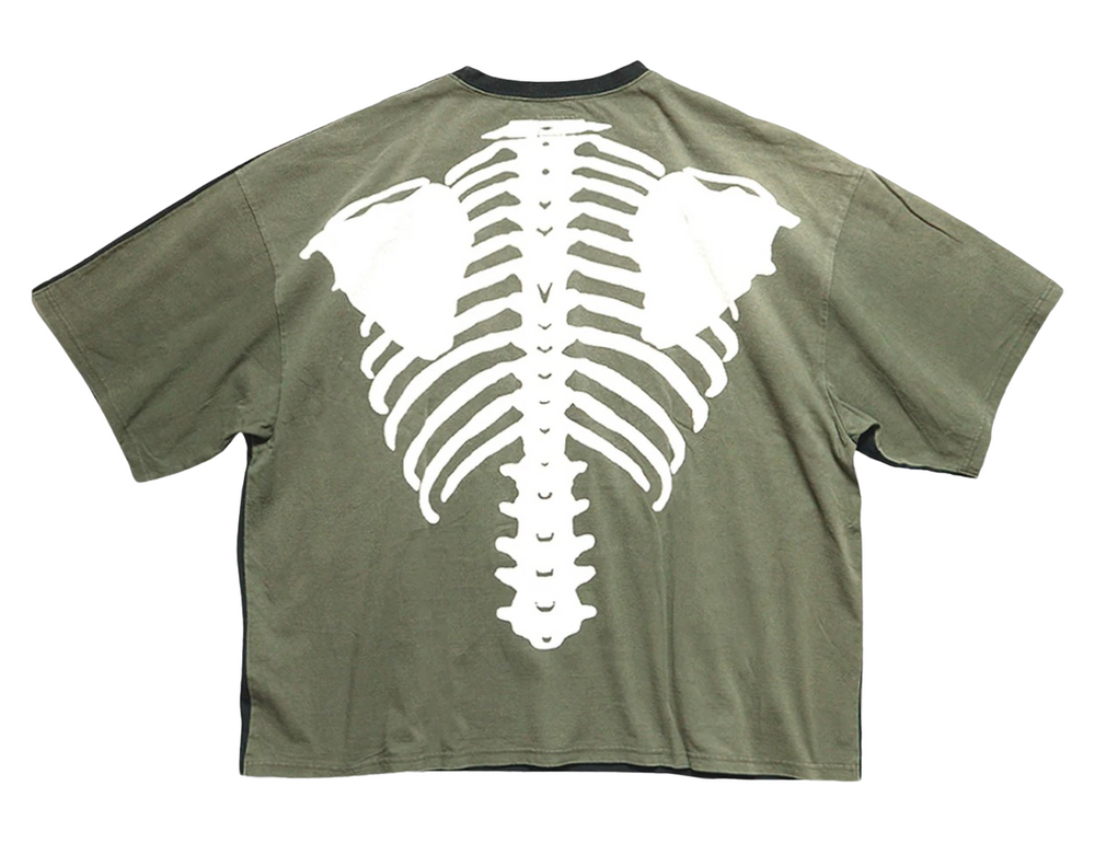 Kapital Jersey Oversized 'Bone' Black/Olive Tee