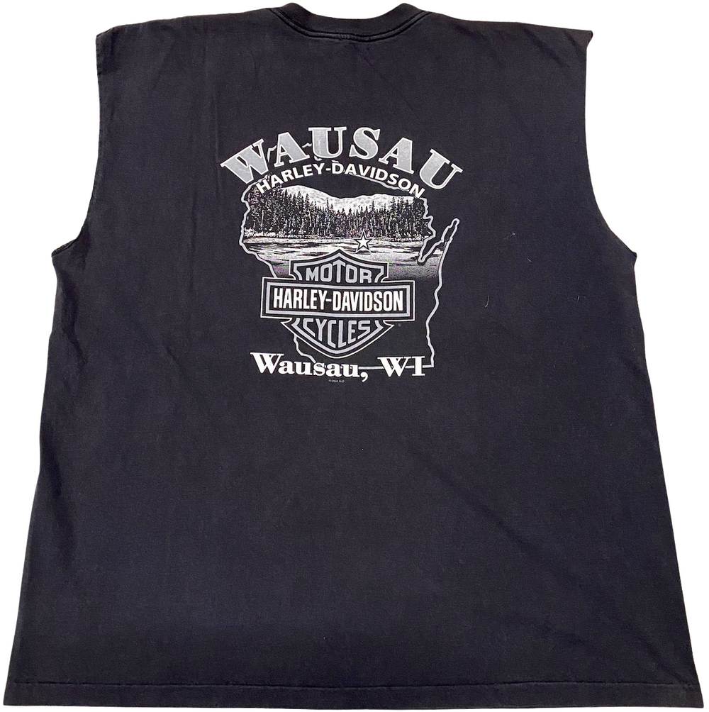 Harley Davidson 'Wausau, WI' Cutoff Vintage