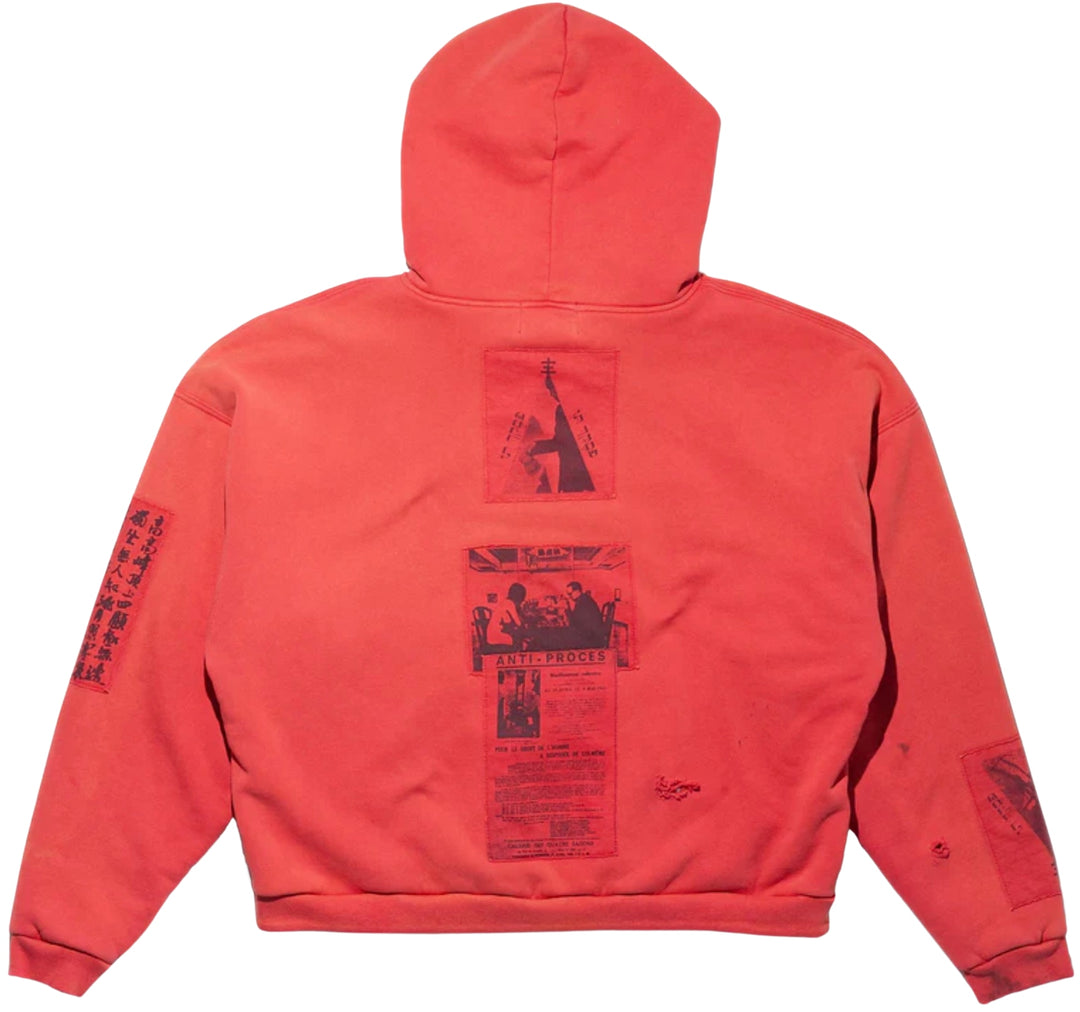 Enfants Riches Déprimés 'Pompeian Red' Zip Up Hoodie
