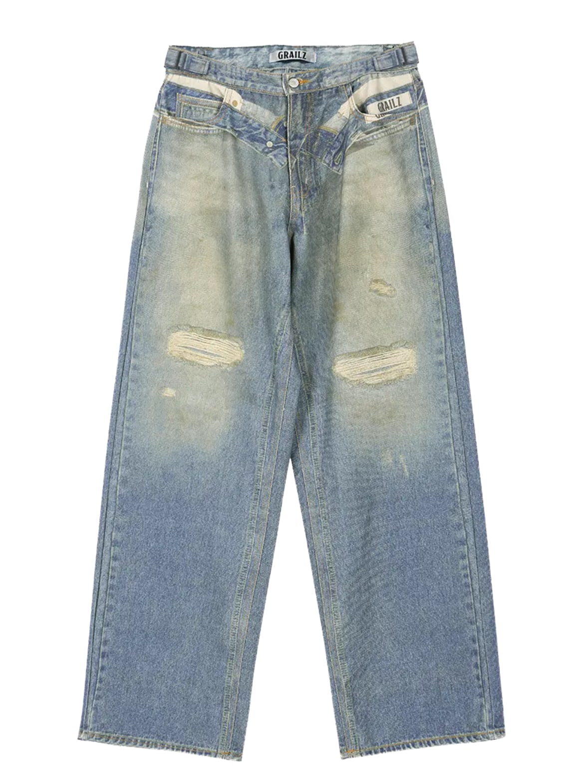 Grailz 'Washing Illusion' Blue Jeans – Showroom LA