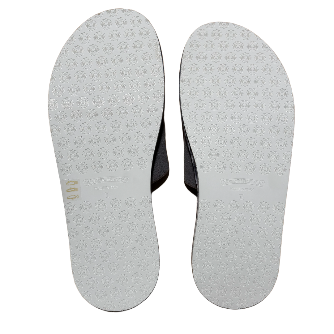 Chrome Hearts 'Dark Grey' London Hotel Slippers