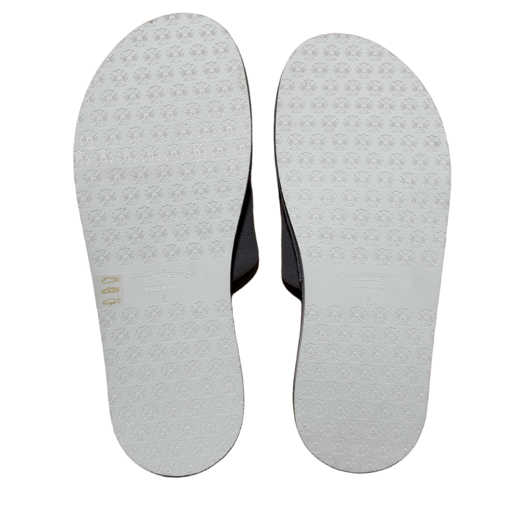 Chrome Hearts 'Dark Grey' London Hotel Slippers