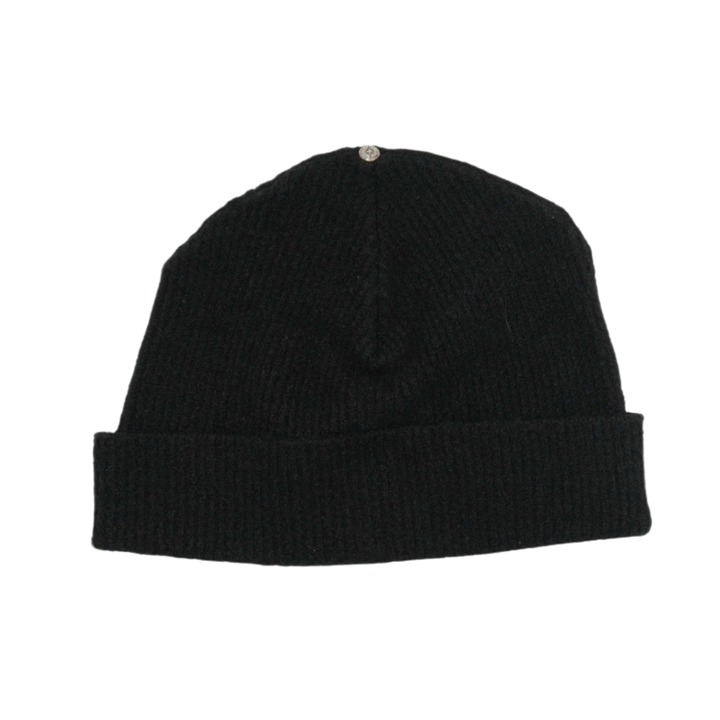 Chrome Hearts 'Pony Hair Cross Patch' Black Beanie