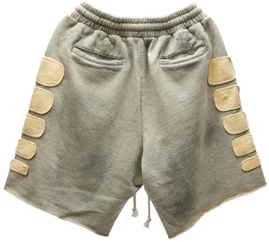 Satoshi Nakamoto 'Destroyed Patchwork' Moto Shorts