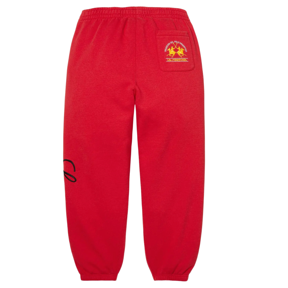 Supreme 'Red' La Martina Sweatpants