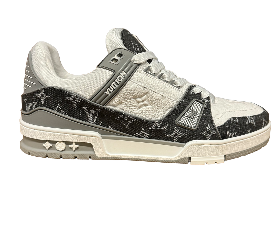 Louis Vuitton LV Trainer 'Grey Denim' Sneakers