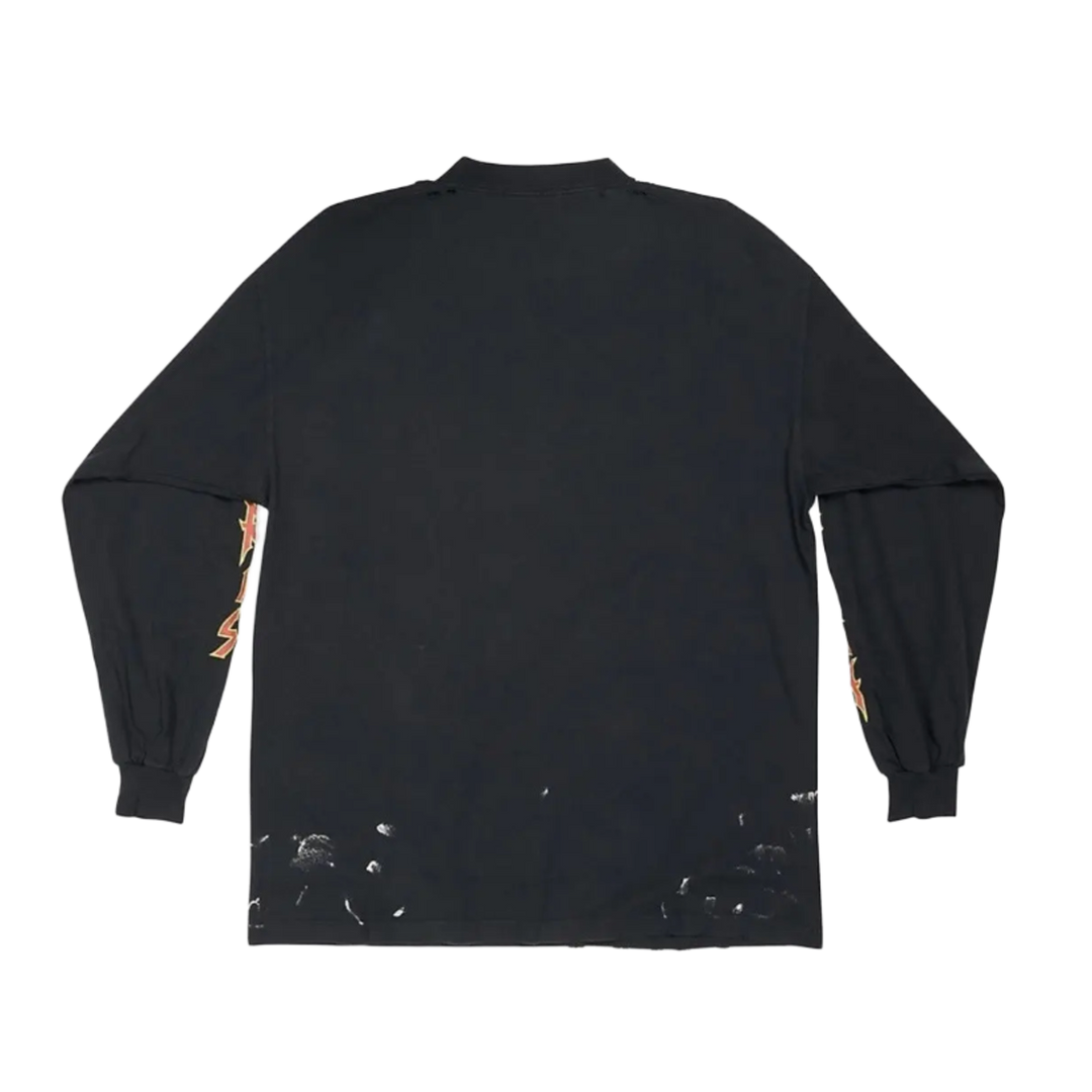 Balenciaga Metal Long Sleeve T-Shirt Oversized Black &