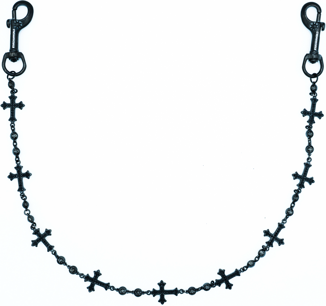 Starchain World 'Black' Cross Wallet Chain