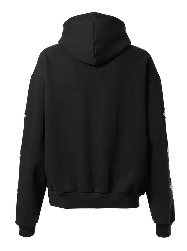 Satoshi Nakamoto 'Studded Logo' Black Hoodie