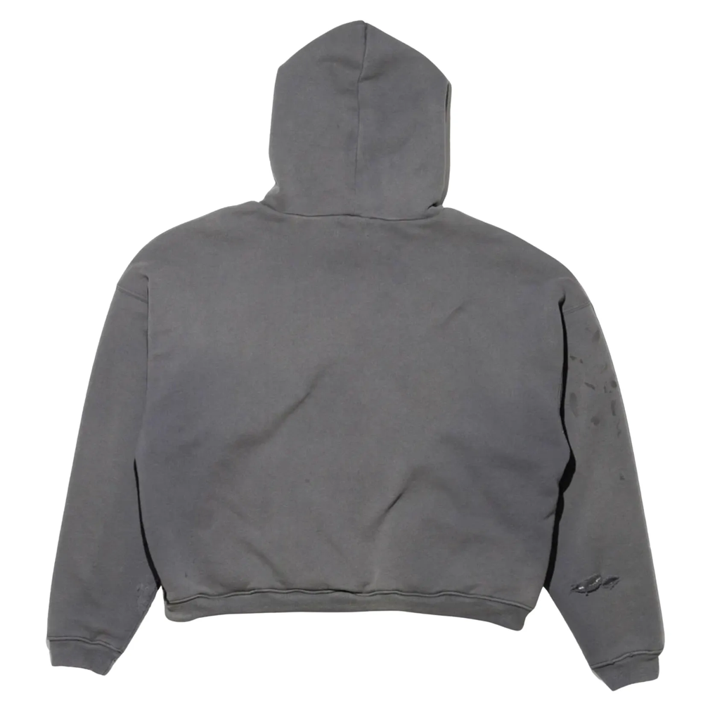 Enfants Riches Déprimés Thermal Lined Distressed Logo Hoodie