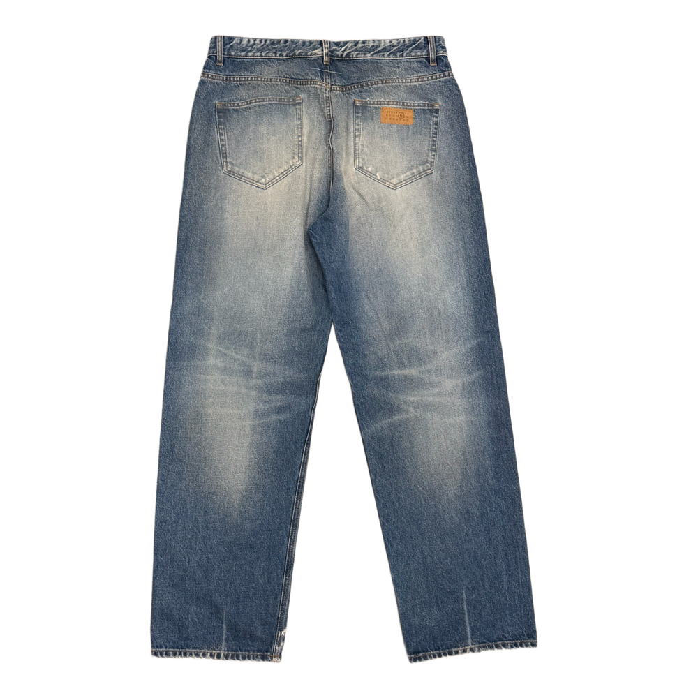 Maison Margiela 'Slight Distressed' Blue Jeans