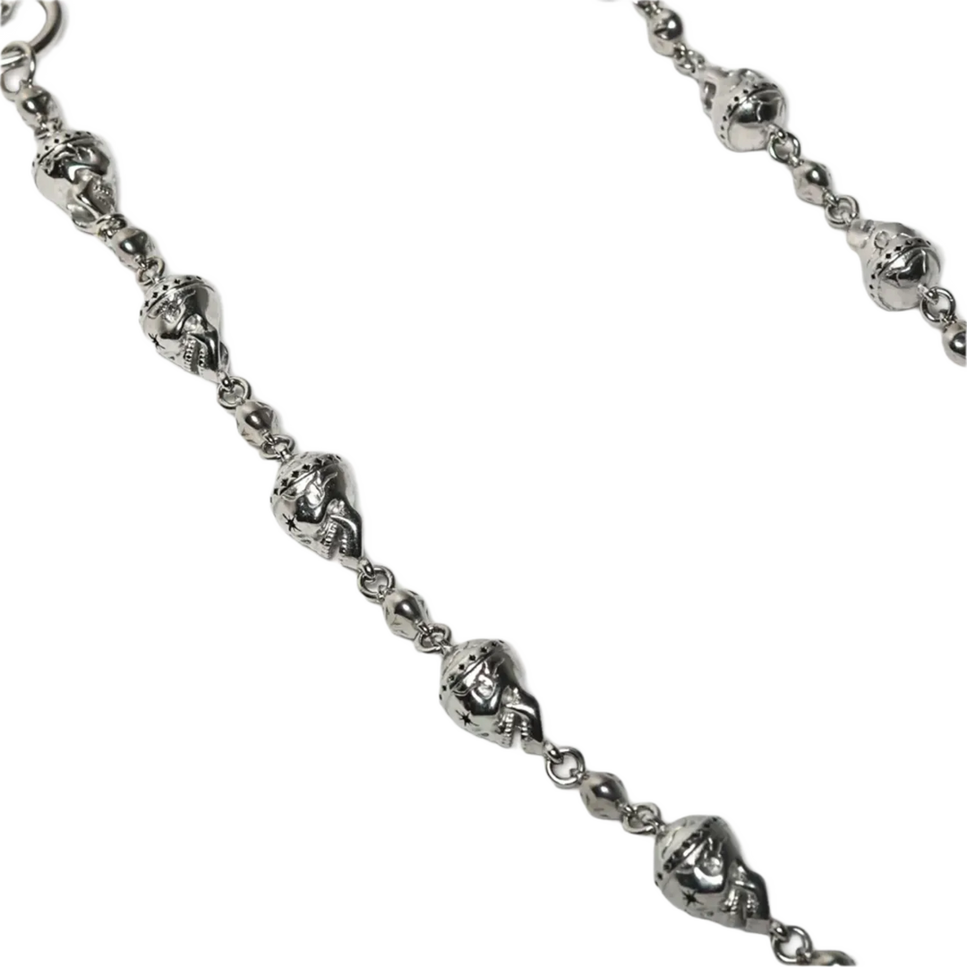 Starchain World Silver Skull Wallet Chain - No Stones