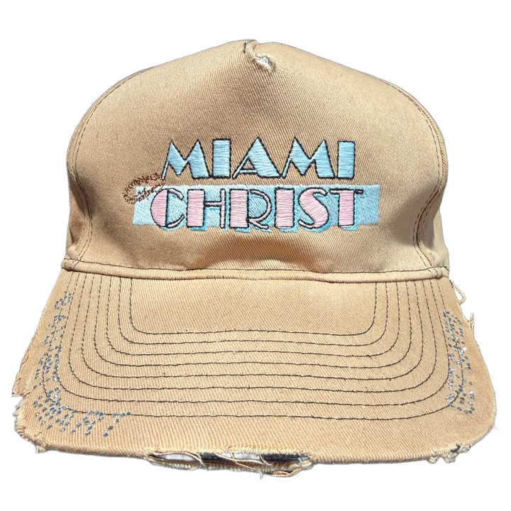 Paly Hollywood 'Miami Christ' Art Basel Exclusive Numbered Brown Hat