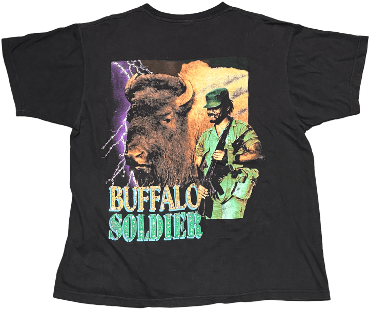 Bob Marley 'Buffalo Soldier' Rhinestone Vintage Tee