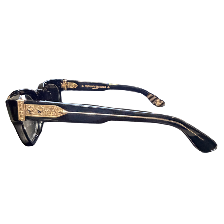 Chrome Hearts 'Midixathrill 2' Black/Gold Glasses