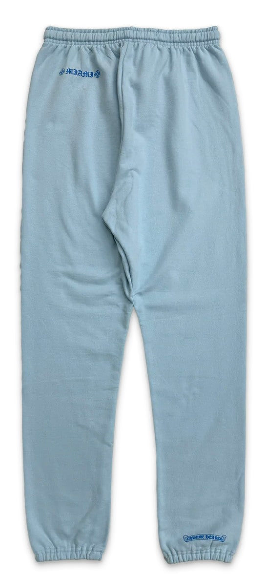 Chrome Hearts 2025 Miami Art Basel Exclusive Blue Vine Dagger Sweatpants