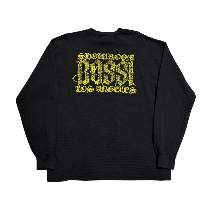 Bossi 'Yellow Bone Cross' Black Thermal Longsleeve
