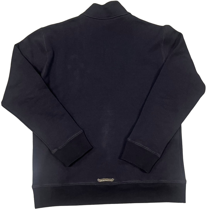 Chrome Hearts 'Triple Red Cross' Navy Quarter Zip