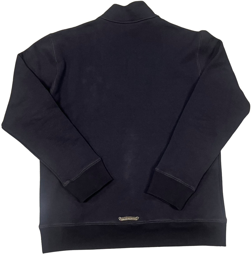 Chrome Hearts 'Triple Red Cross Paper Jam' Navy Quarter Zip