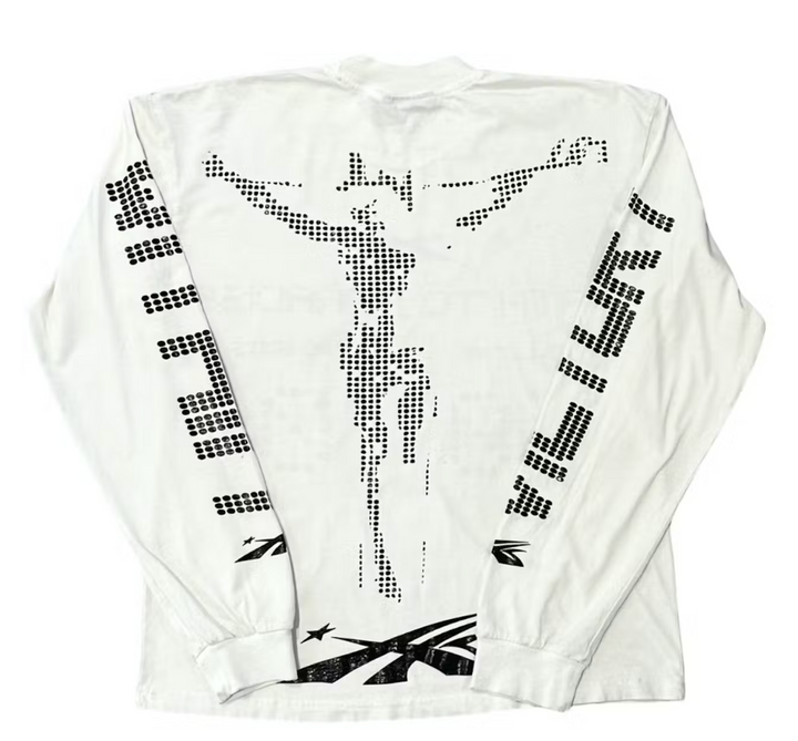 Hellstar 'Scoreboard' White Longsleeve Tee