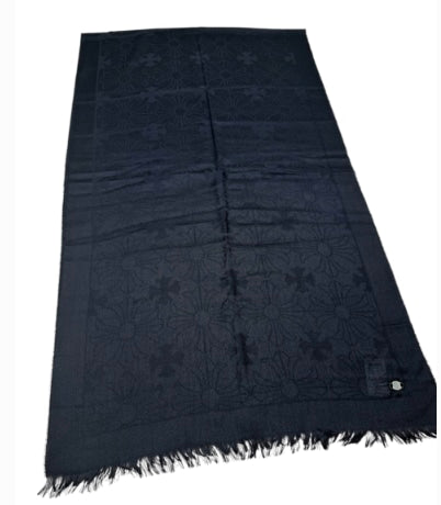 Chrome Hearts Cashmere Jaquard Scarf w/ Shoelace Detail