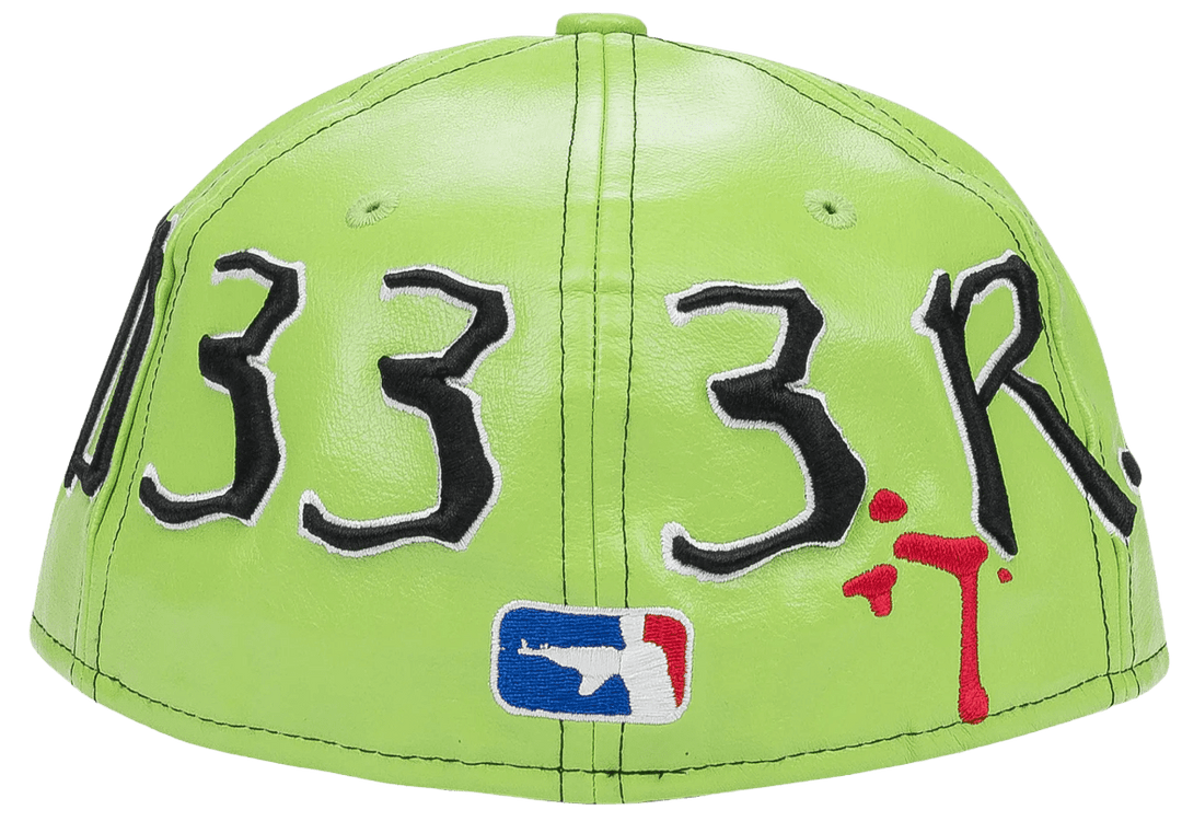 Murd333r.fm 'Monster' Leather Green Hat