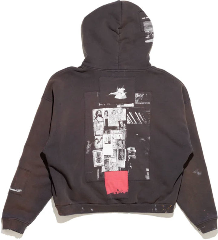 Enfants Riches Déprimés 'God With Revolver' Faded Black Zip Up Hoodie