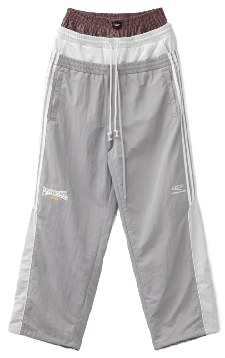 Protocol Index 3 Layered Silver Track Pants 