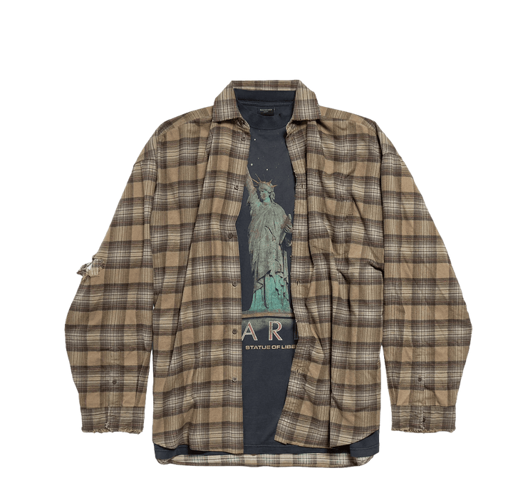 Balenciaga Paris Liberty Layered Oversized Shirt